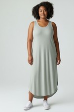 Chris and Carol Sleeveless Maxi Dress sage green 2X