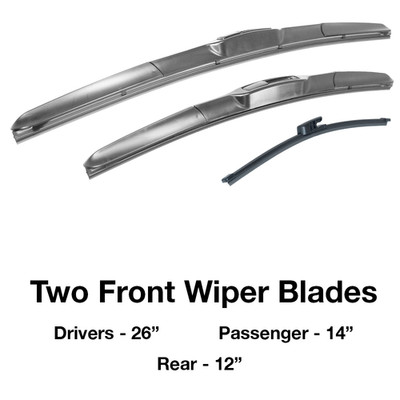 Kia Pro Ceed 2013 - 2018 Front and Rear Windscreen Wiper Blades