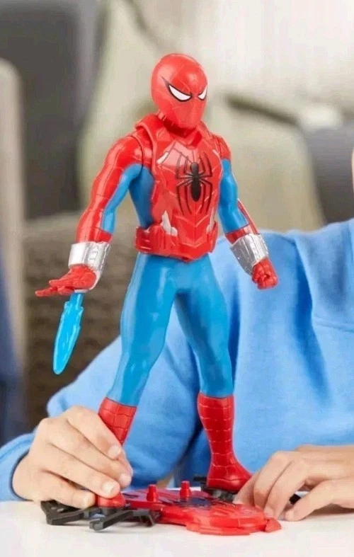 Экшн-фигурка Marvel Spider-Man Thwip Blast Spider-Man с аксессуарами, 11 дюймов - Изображение 4 из 4
