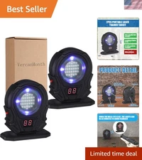 2 Pcs Dry Fire Laser Training Targets - Portable System for Accurate Practice
