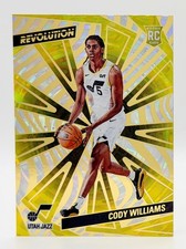 2024-25 Panini Revolution Fractal #110 Cody Williams RC Utah Jazz