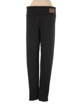 Womens S Insulated Fashion black leggings with soft fluffy thermal inner linning