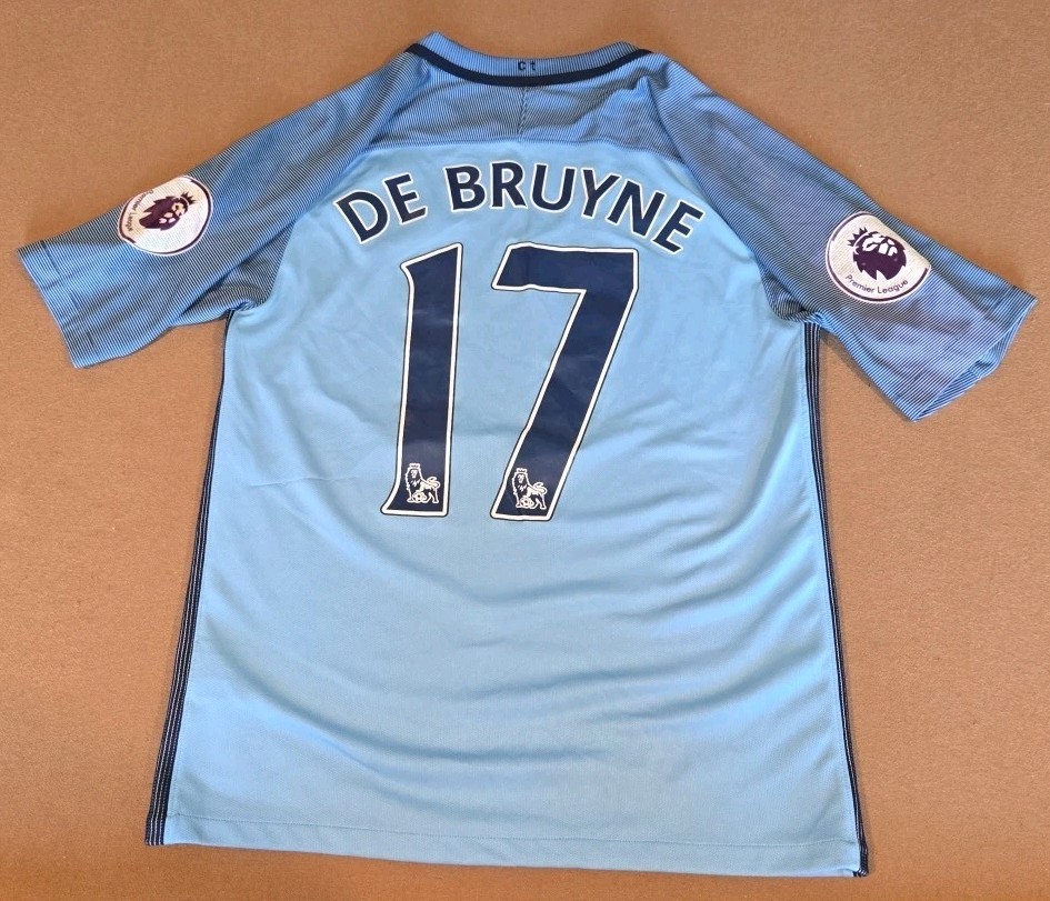 Kevin De Bryune Manchester City Nike Authentic Jersey Mens Size Small 2015