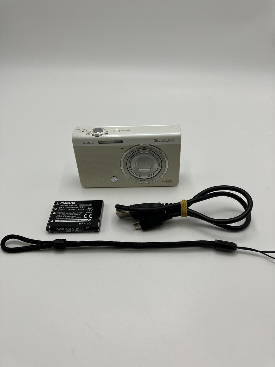 CASIO EX-ZR50 EXILIM Compact Digital Camera White 10x Zoom | eBay