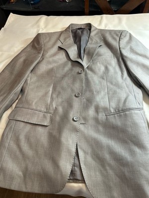 Nick Hilton Super 150's Grey 3-Button Blazer Sport Coat Size 50R (US 40R)