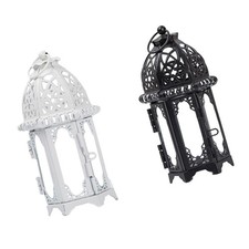 2x Moroccan Style Iron Candle Holder Lantern Tealight Candlestick Home Decor