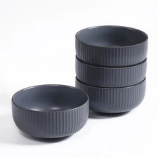 Ceramic Bowl Set - 4 Piece 46oz Kitchen Bowls