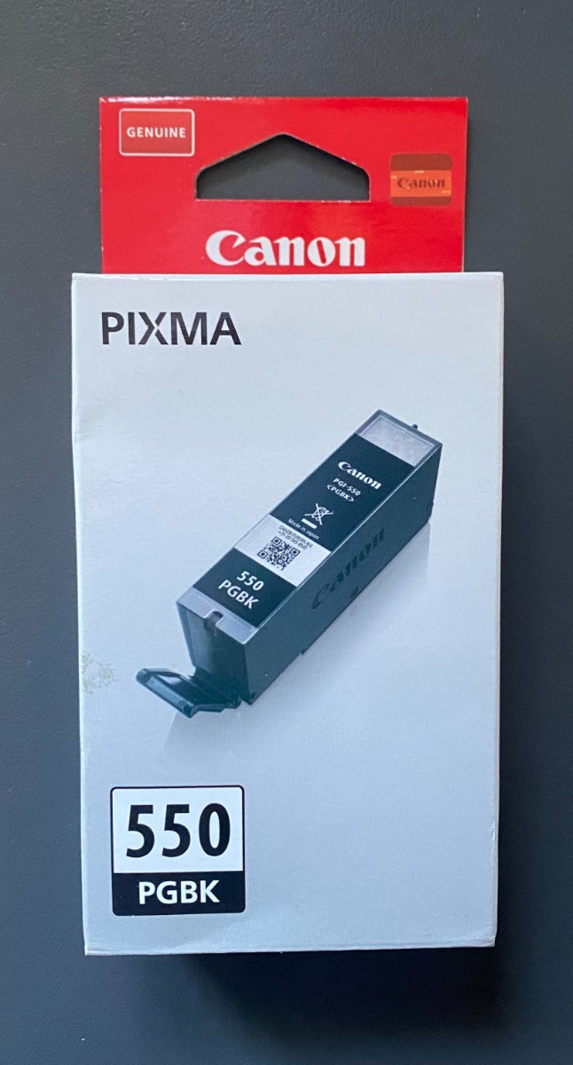 Genuine Canon PGI-550PGBK Black Ink Cartridge 6496B001 - Image 2