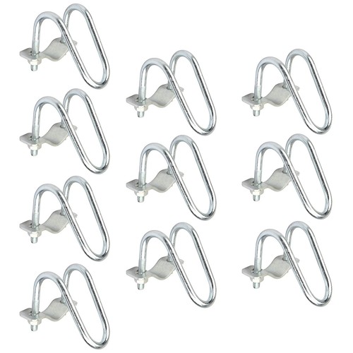 10 PCS 1-1/4" O.D. Cross-Connector Vertical Pipe Clip, Crossover Clamps Tube ...