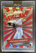 2025 Wild Card Comix Fernando Mendoza Red Pulsar Rookie RC #2/2