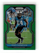 Shaq Thompson 2020 Panini Prizm #242 Carolina Panthers Prizm Green