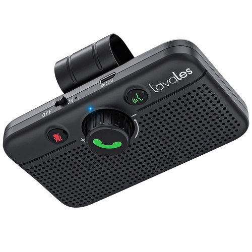 Car Bluetooth 5.3 Speaker, Handsfree Bluetooth Car kit for Cell Phone, Suppor...