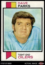 1973 Topps #179 Dave Parks Oilers Texas Tech 5 - EX