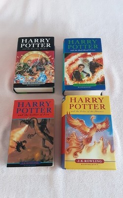 Harry Potter First Edition Book Bundle x 4 - 3 Hardback's, 1 Paperback