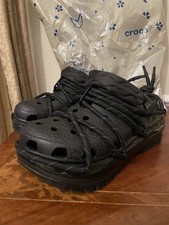 RAUW Alejandro Crocs BLK SIZE 9 MEN BRAND NEW...