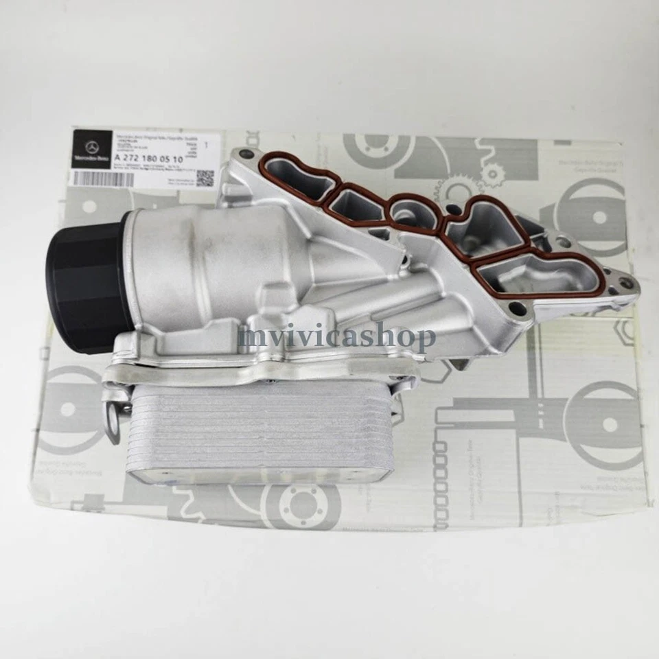 For Mercedes Benz W203 W463 X164 Oil Filter Housing 2721800510 With Oil Cooler Foto 2 de 4