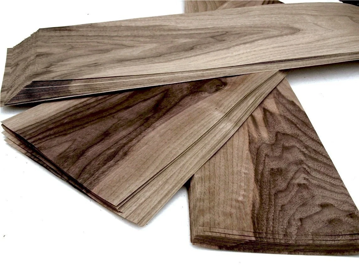 24 hojas américa. Chapa de NOGAL chapa de madera auténtica hoja construcción de muebles estante madera noble