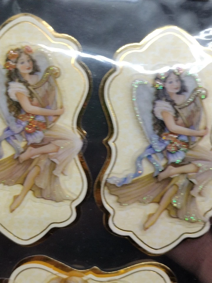 Pegatinas dimensionales para álbumes de recortes artesanales de querubines ángeles Foto 2 de 4