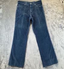 Vintage Sasson Corduroys Pants Mens 36 (33x31) Blue Relaxed Fit Straight Leg USA