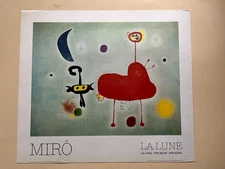 Joan Miro La Lune Original Lithograph Poster