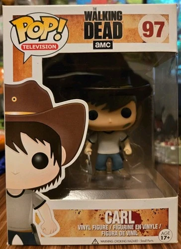 Carl Grimes The Walking Dead #97 Funko Pop! w/ Protector! See Pics.