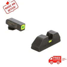 AmeriGlo GL-614 CAP Sight Set Front Green Tritium and Rear Line for Glock