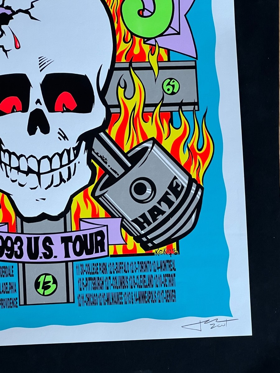 Butthole Surfers 1993 US Tour Frank Kozik Original Concert Poster