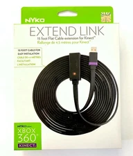 NYKO Extend Link 15ft Flat Cable Extension for XBOX 360 Kinect