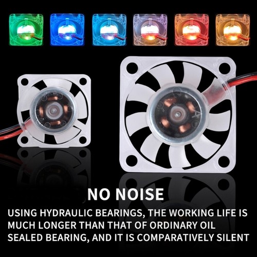 3D Printer Cooling Fan 4010 24V with Hydraulic Bearings and LED Lighting Quiet - Afbeelding 3 van 8