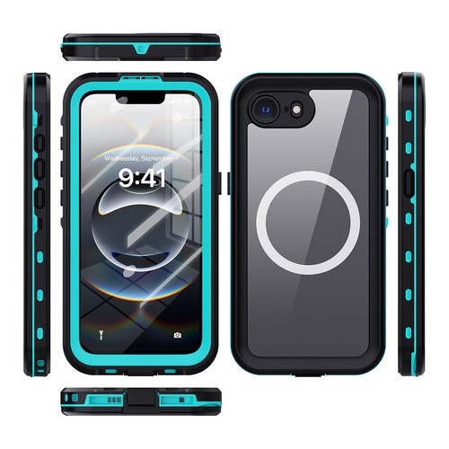 For iPhone 16e Case Waterproof Shockproof MagSafe Magnetic Heavy Duty Cover - Photo 21 sur 26