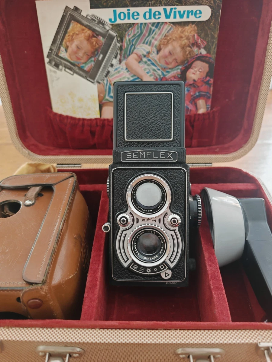 Appareil photo ancien Semflex Reflex bi-objectif Vintage avec étui - Photo, audio & vidéo