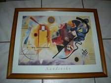 Kandinsky Bild  Abstrakt mit Rahmen. Kunstdruck. Holzrahmen ca. 52×42 cm