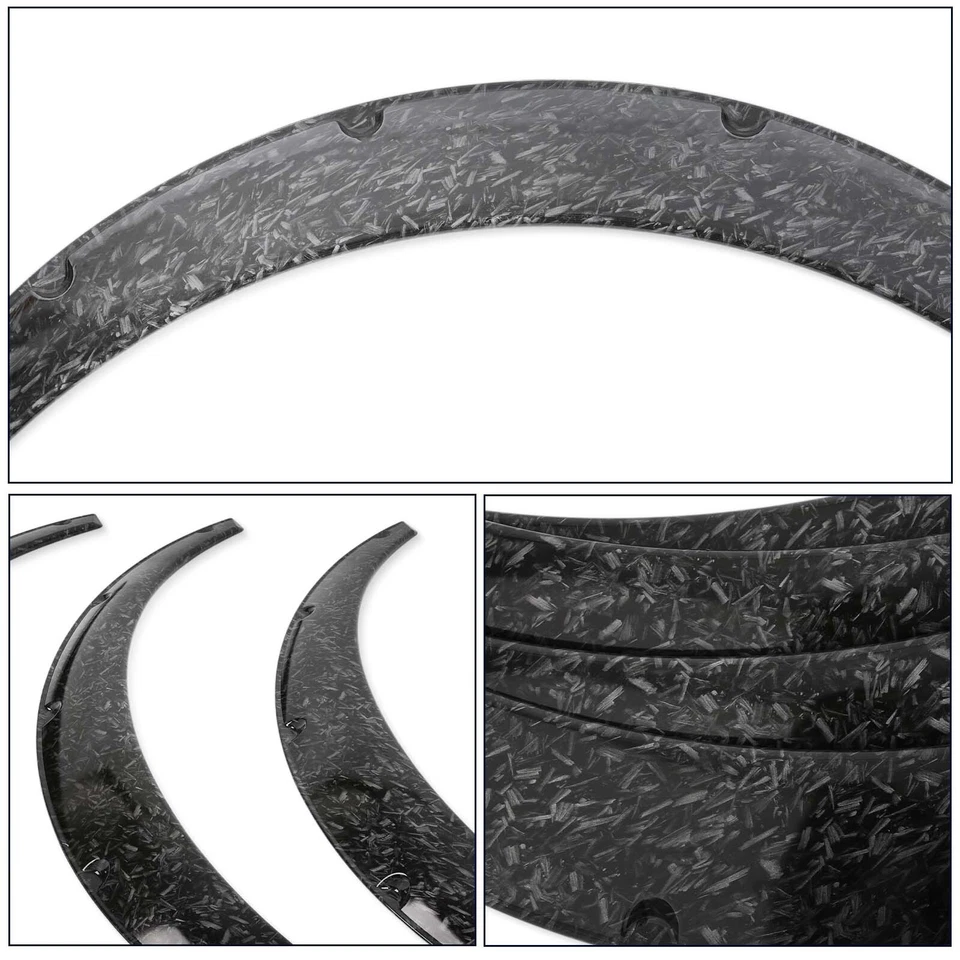 Para Renault Clio 2002-2017 4 Piezas Guardabarros Llamaradas Cuerpo Extra Ancho Arco Rueda Forjado Foto 2 de 4