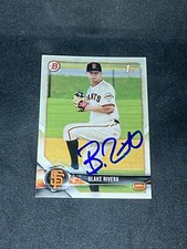 Blake Rivera 2018 Bowman Draft 1st #BD80 San Francisco Giants Auto Signed Card