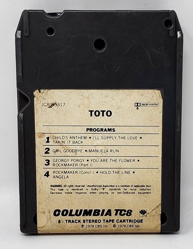 Vintage Rock TOTO 8 Track Tape ungetestet Musik - Bild 2 von 6