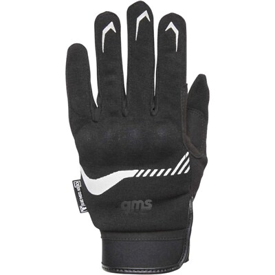 Motorrad Handschuhe S - GMS Jet-City - Sommer Touring schwarz-weiß