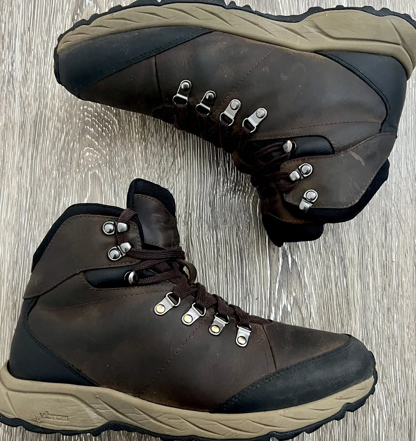 Alpine Design Mens Brown Hiking Hunting Camping Ortholite Waterproof Boots 10.5