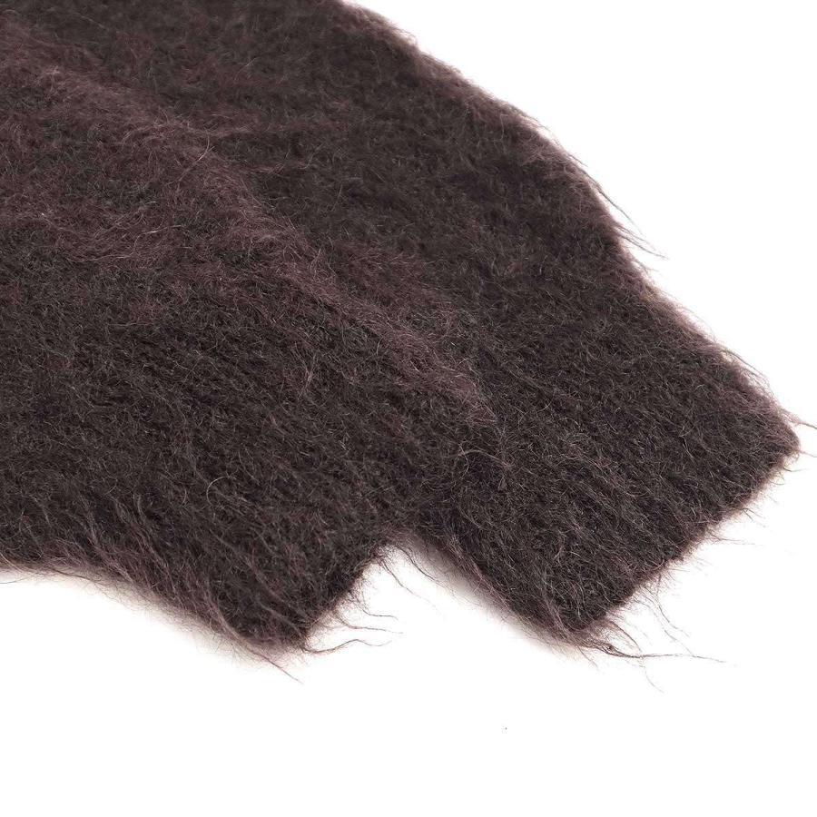 Auralee 22Aw Brushed Super Kid Mohair Knit Cardigan Brown 1 Auralee 22Aw Brushed Super Kid Mohair Knit Cardigan Brown 1