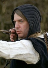 Black Padded Cotton Arming Cap Coif Chainmail Medieval Reenactment Costume