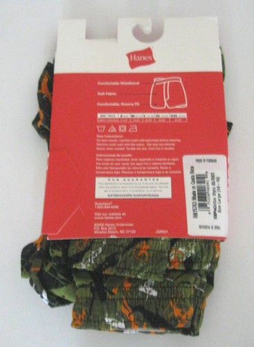 NWT BOYS YOUTH 3 PK. MILITARY HANES BOXERS SIZE L 14/16 - Picture 2 of 2
