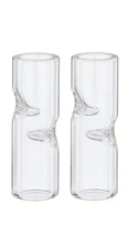High Life Tobacco Hollow Point 8MM Clear Glass Tips (Pack of 2)