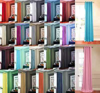 1 PANEL ANTIQUE GROMMETS SILK WINDOW CURTAINS FOAM LINED BLACKOUT ECLIPSE K72