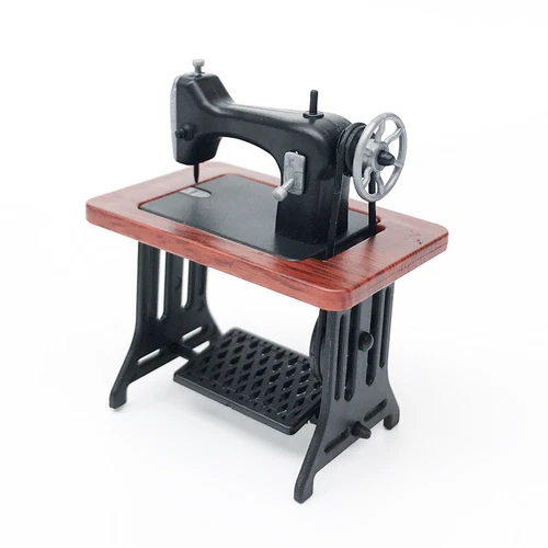 1/24 Scale Ancient Tailor Shop Sewing Machine Miniatures Furniture Fit Dollhouse - Picture 13 of 13