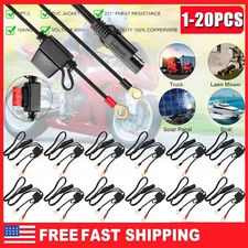 1-20PCS  SAE Battery Connector Cable 2-Pin Ring Terminal Harness Extension Wire