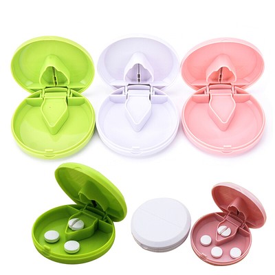 Organizer For Medicine Splitter Hold Storage Box Pill Tablet Pill Cutter Divide 