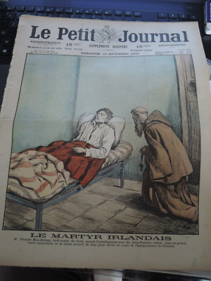 Französisches Magazin 1920 Irland TERENCE MAC-SWINEY SINN-FEINERS IRLANDE Kork