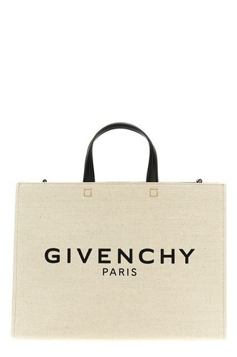 GIVENCHY $1450 Beige/Black Medium G-Tote Shopping Bag New And Authentic