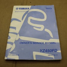 MANUEL REVUE TECHNIQUE D ATELIER YAMAHA YZ 450 F 2013 SERVICE MANUAL EN ANGLAIS
