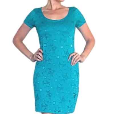 tiana b lace dress Tiana B. Womens 14 Navy Blue 3/4 Sleeve Lace Dress