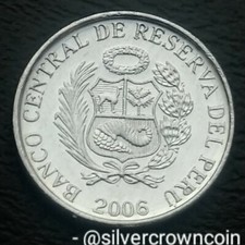 Peru 🇵🇪 1 Centimo 2006 LIMA. KM#303.4a. One Cent coin.  National Arms. Chimu.